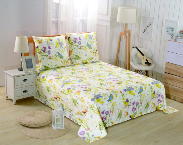 Простыня Valtery "PCR-223", 160x220, сатин (PCR-223-1779)