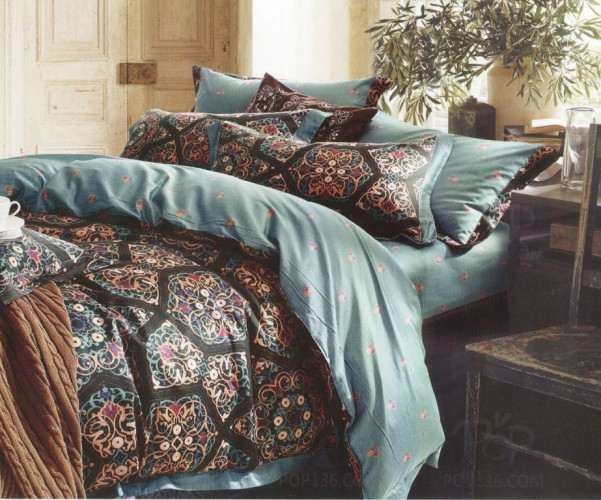 Постельное белье Фамилье "SDS-59", евро, сатин (SDS-59-1253)