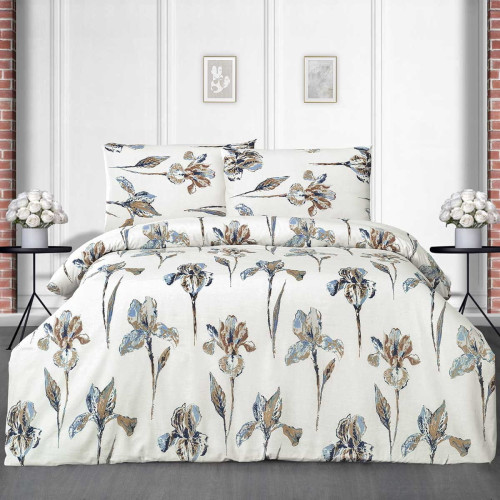 Постельное белье Arya Home "Enza", 1.5-спальный, ранфорс, печатное (8680943099761)