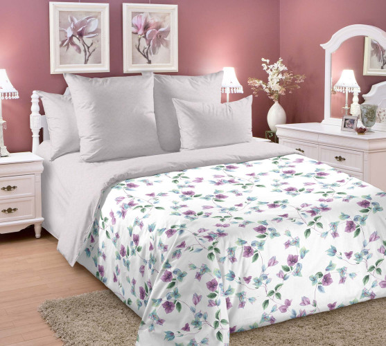 Постельное белье Королевское искушение (Текс-Дизайн) "Элисон 1", Зима-Лето, 1.5-спальный, перкаль, на молнии (1553ПН661741)