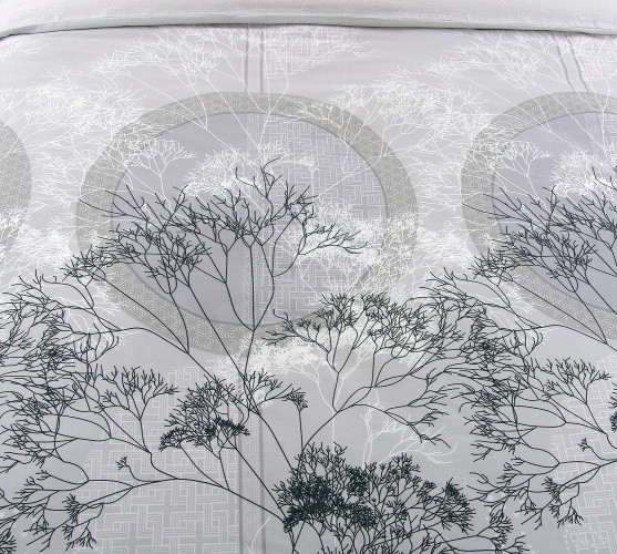 Постельное белье Королевское искушение (Текс-Дизайн) "Каллиграфия 2", евро, сатин, на молнии (Н4239209222)