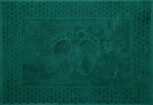 Полотенце Comfort Life (Текс-Дизайн) ""Ножки" Ножки изумруд", для ванной, 50x70, махровая ткань (НжкИз5070400)