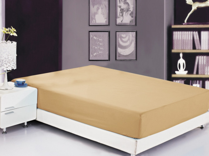 Простыня Valtery "PRC-R-23", 90x200, сатин, на резинке (PRC-R-23-1783)