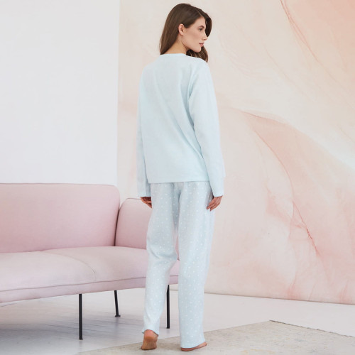 Пижама Arya Женская с Аппликацией Lazy Светло-Голубой, M