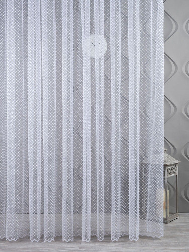Штора Arya 400X280 RHOMBUS V1-BEYAZ