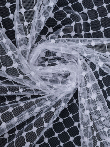 Штора Arya 400X280 RHOMBUS V1-BEYAZ