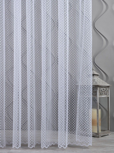 Штора Arya 400X280 RHOMBUS V1-BEYAZ