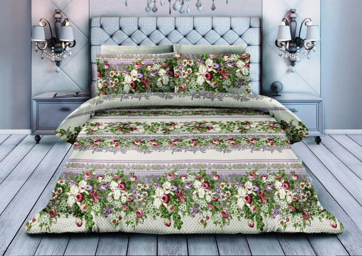 Постельное белье Valtery "AP-40", 1.5-спальный, поплин (AP-40-1249)