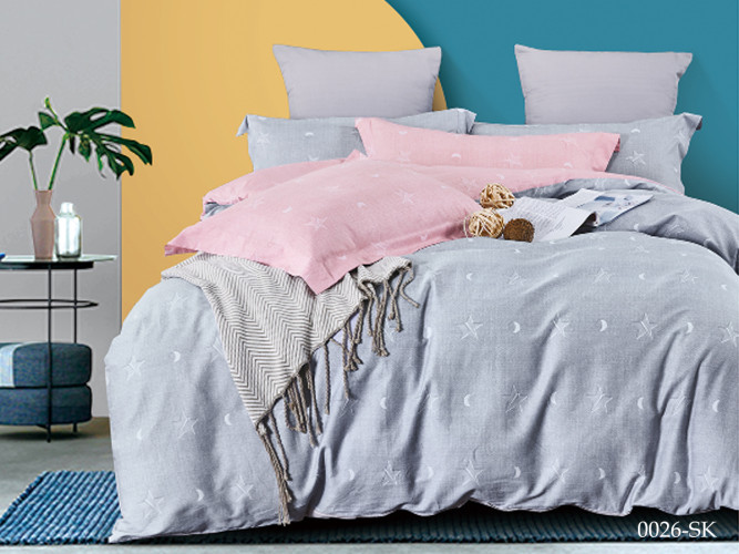 Постельное белье Cleo "0026-SK", 1.5-спальный, сатин, на молнии (CLEO-SK-15/0026)