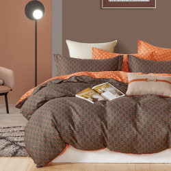 Постельное белье Cleo "Satin de Luxe 0065-SK", 2-спальный, сатин, на молнии (22/0065-SK)