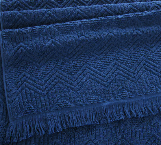 Полотенце Comfort Life (Текс-Дизайн) "Бавария деним", для ванной, 100x150, махровая ткань (БврДн1015500)