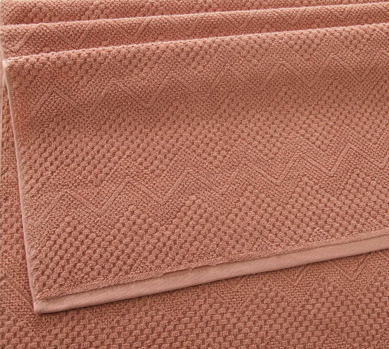 Полотенце Comfort Life (Текс-Дизайн) "Восторг терракот", для ванной, 50x90, махровая ткань (ВстТр5090500)