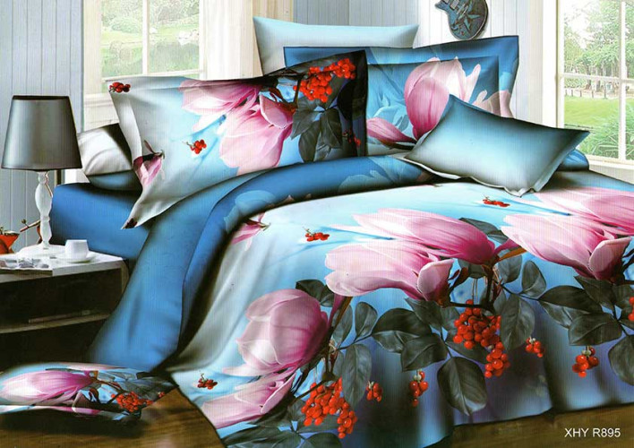 Постельное белье Valtery "SF-64", 3D, евро, полисатин (SF-64-172)