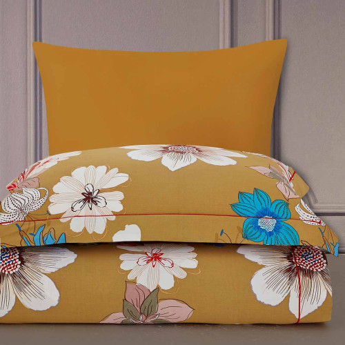 Постельное белье Arya Home "Bellisa", евро, сатин, печатное (8680943064042)