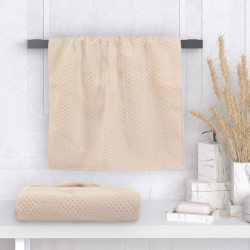 Полотенце Comfort Life (Текс-Дизайн) "Восторг ваниль", для ванной, 100x150, махровая ткань (ВстВн1015500)