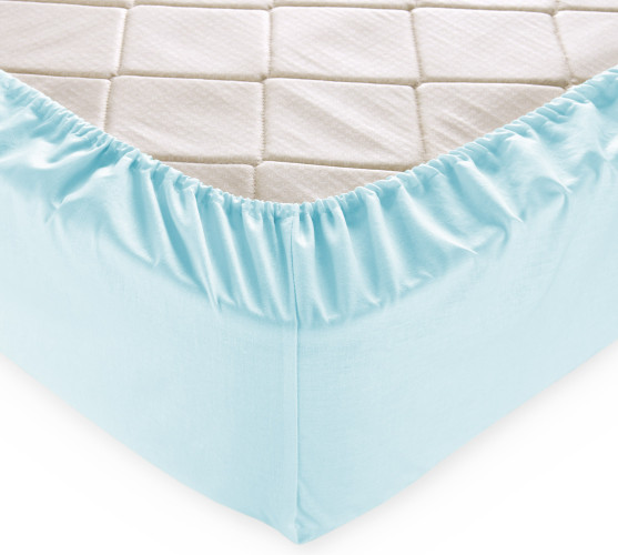 Простыня Королевское искушение (Текс-Дизайн) "Мятный", 160x200, перкаль, на резинке (Р113П1860398)