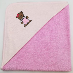 Полотенце Valtery &quot;Medvegonok tem-roz&quot;, 70x70, хлопок (Medvegonok tem-roz-2228)