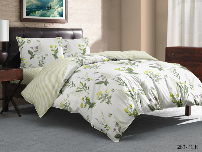 Постельное белье Cleo "Pure Cotton 283-PCE", 2-спальный, поплин (20/283-PCE)