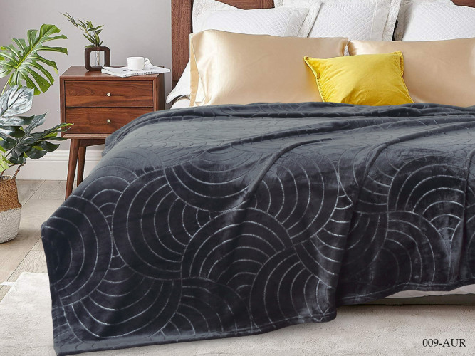 Плед Cleo "AURA", 180x200, велсофт (180/009-AUR)