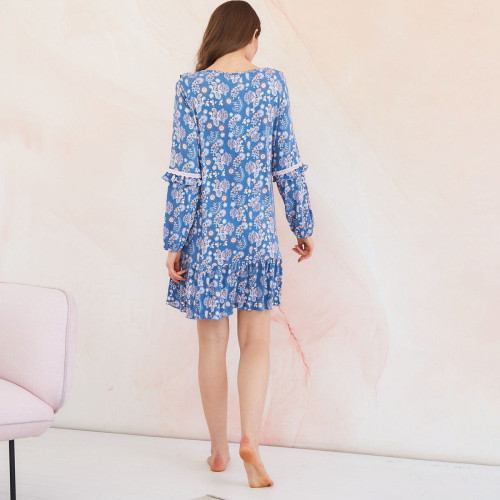 Пижама Arya Женская Туника 5724 Синий, M