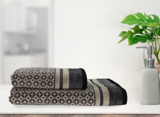 Полотенце Arya Home "Paulo", для ванной, 50x90, махровая ткань (8680943231604)