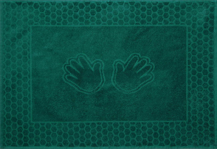 Полотенце Comfort Life (Текс-Дизайн) ""Ручки" Ручки изумруд", для ванной, 50x70, махровая ткань (РчкИз5070400)