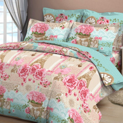 Постельное белье Valtery &quot;Французкий шик-1&quot;, евро, бязь (106878-1253)