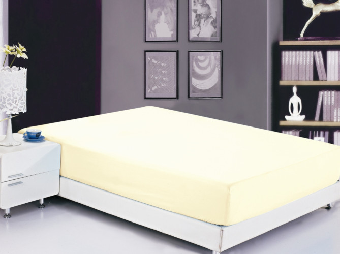 Простыня Valtery "PRMF-03", 180x200, софткоттон, на резинке (PRMF-03-1475)