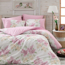 Постельное белье Arya Home &quot;Alacati&quot;, 1.5-спальный, ранфорс, печатное (8680943027320)