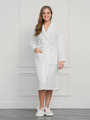 Халат Arya Home "Pamira", 2XL, вафельное полотно (8680943075031)