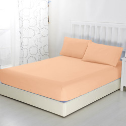 Простыня Текс-Дизайн &quot;Персиковый&quot;, 200x200, трикотаж, на резинке (Р515Тпер)