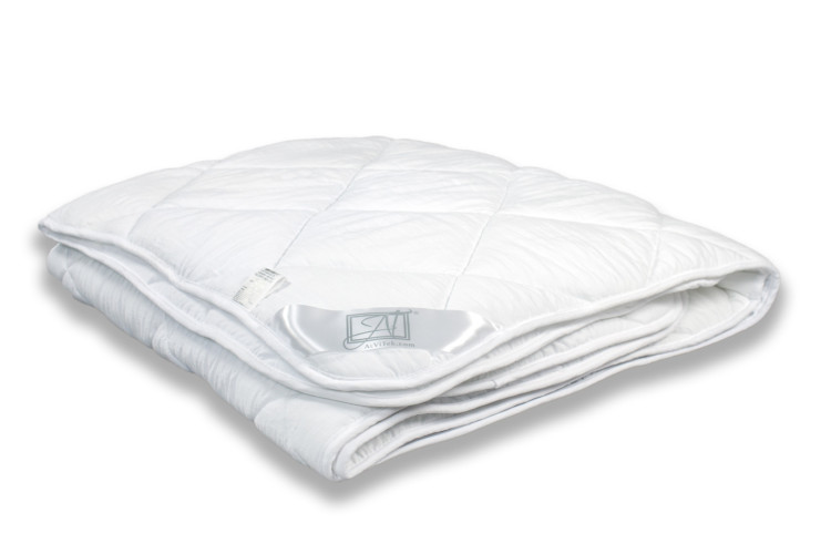 Одеяло легкое AlViTek (АльВиТек) "FLUFFY DREAM", 140x205, микрофибра, искусственный лебяжий пух, стеганое (ОЖЛ-О-15-Белый)