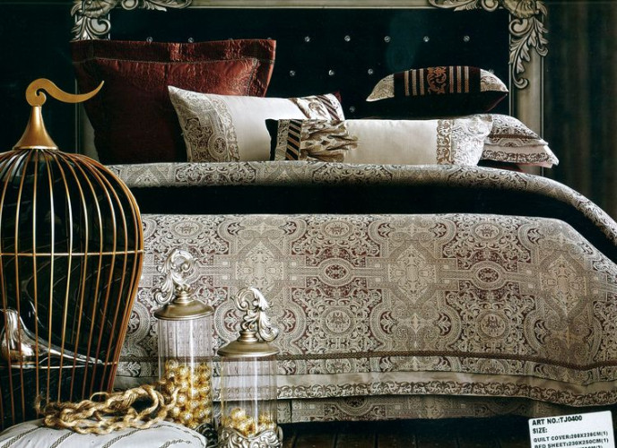 Постельное белье Tango (Танго) "TJ0400", евро, жаккард (TJ0400-04 КОД1027)