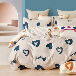 Постельное белье Cleo "Satin de Luxe 0070-SK", 1.5-спальный, сатин, на молнии (16/0070-SK)