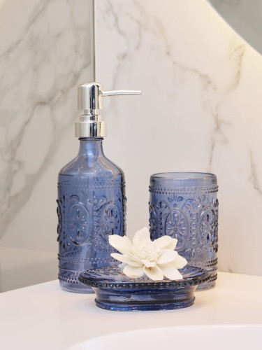 Набор Для Ванны Arya 3 Пр. Whine Синий