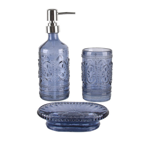 Набор Для Ванны Arya 3 Пр. Whine Синий