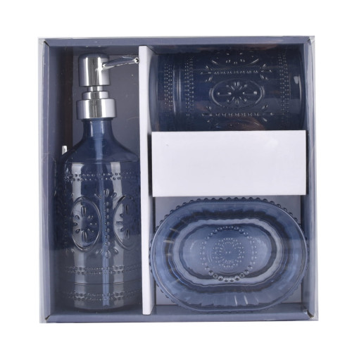 Набор Для Ванны Arya 3 Пр. Whine Синий