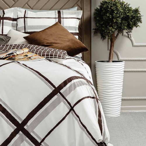 Постельное белье Arya Home "Afra", евро, сатин, печатное (8680943079268)