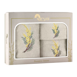 Набор полотенец Arya Home "Centaury", подарочные, 30x50, бамбук, 3 шт (8680943113900)