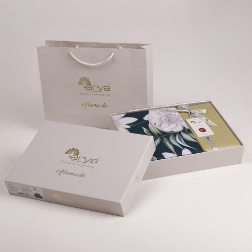 Постельное белье Arya Home "Miri", семейный, сатин, печатное (8680943081643)