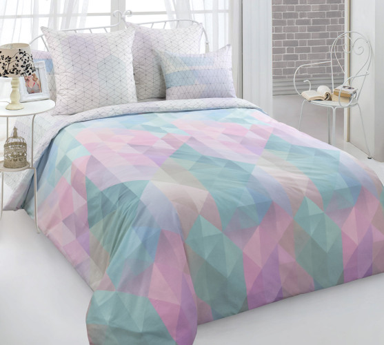 Постельное белье Королевское искушение (Текс-Дизайн) "Радужный блик 1", Зима-Лето, 2-спальный, перкаль, на молнии (2553ПН208711)