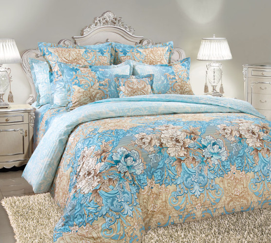 Постельное белье Королевское искушение (Текс-Дизайн) "Вивьен компаньон 1", евро, сатин, на молнии (4840Н197211)