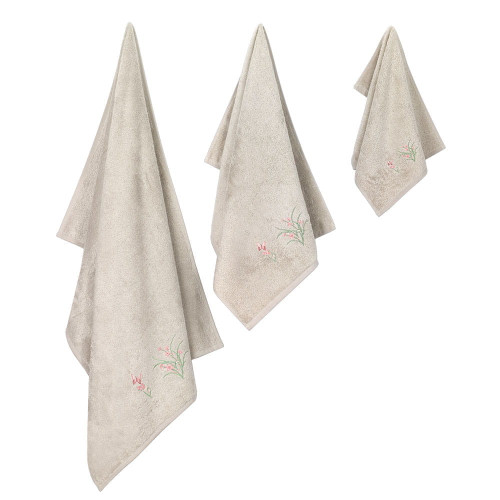 Набор полотенец Arya Home "Jaune", подарочные, 30x50, бамбук, 3 шт (8680943114020)