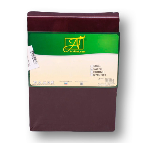 Наволочка  AlViTek (АльВиТек), 68x68, сатин, 1 шт (Н-С-70-ЧЕРЕ)