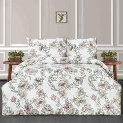 Постельное белье Arya Home "Rosinda", евро, ранфорс, печатное (8680943099686)