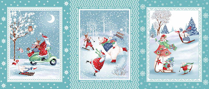 Набор полотенец вафельных Valtery "Санта Клаус вид-3", 50x60, хлопок, 3 шт (35047-3-1498)