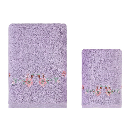 Набор полотенец Arya Home "Fluer", подарочные, 30x50, 50x90, бамбук, 2 шт (8680943113948)