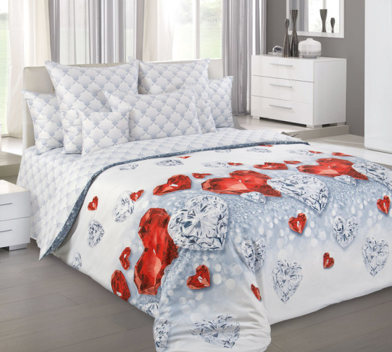 Постельное белье Королевское искушение (Текс-Дизайн) "Драгоценность 3", 2-спальный, сатин, на молнии (Н3239204853)