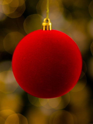 Набор елочных украшений Arya 8 см 3 пр. Xmas Ball 7 Красный