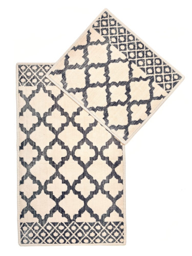 Набор ковриков Arya Home "Erciyes", 60x100, 50x60, хлопок, 2 шт (8680943078605)